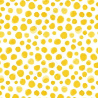 水彩画圆点图案黄色
