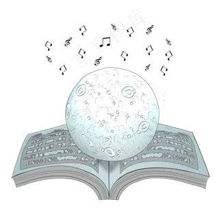 会唱歌的月球灯png图