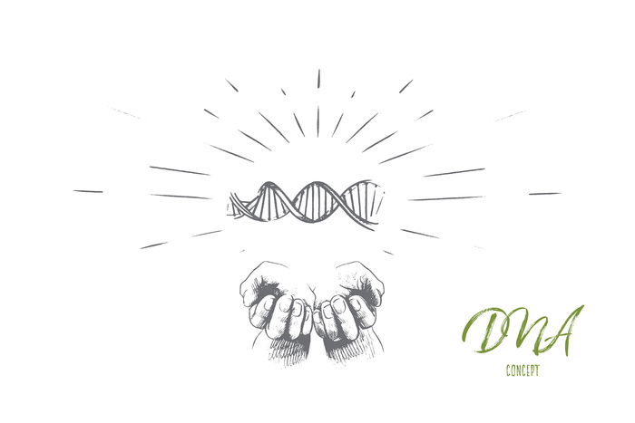 Dna 概念图eps,ai矢量模版下载
