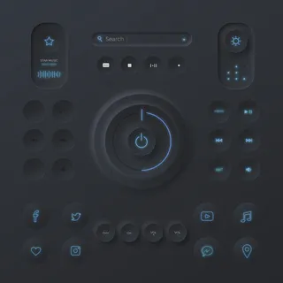 Neumorphic设计用户界面元素