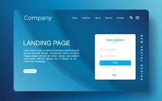 带有抽象的登录页