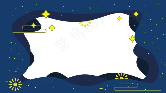 中秋剪纸风格边框(2000X2000(DPI:300))ai矢量模版下载