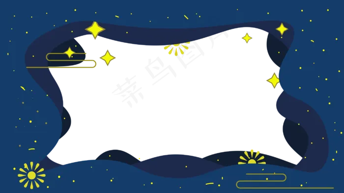 中秋剪纸风格边框(2000X2000(DPI:300))ai矢量模版下载