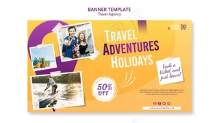 旅行社横幅banner模板