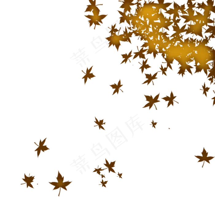 秋季凋零的树叶(2000X2000(DPI:300))psd模版下载