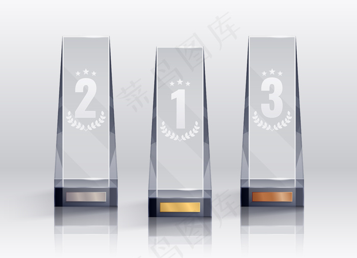 奖杯现实设置与第一，第二和第三位符号隔离