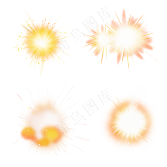 烟花爆炸光光斑