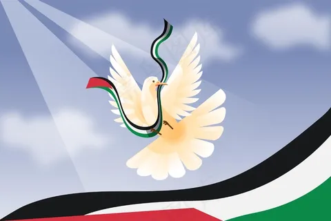 梯度和平鸽背景