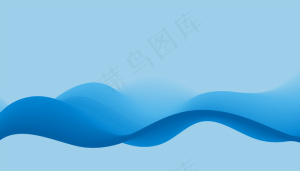 蓝色平滑流动动态波背景