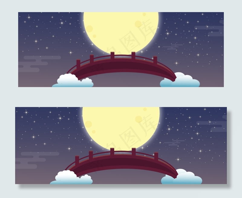 中秋望月思乡团圆节