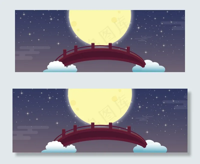 中秋望月思乡团圆节