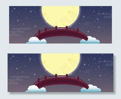 中秋望月思乡团圆节