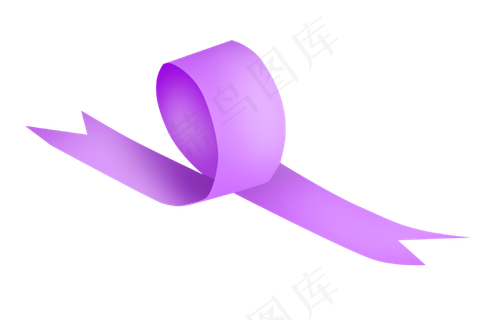 七夕情人节爱情彩带装饰免抠png