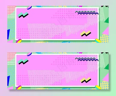 冬季女装波普风彩色banner