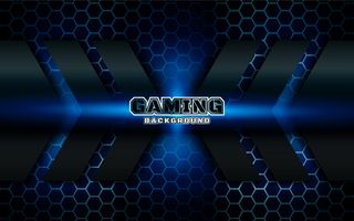抽象的未来黑色和蓝色游戏背景