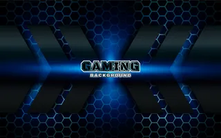 抽象的未来黑色和蓝色游戏背景