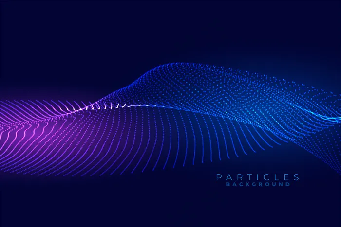 数字粒子流波技术背景设计eps,ai矢量模版下载