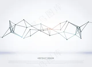 带网格的几何背景