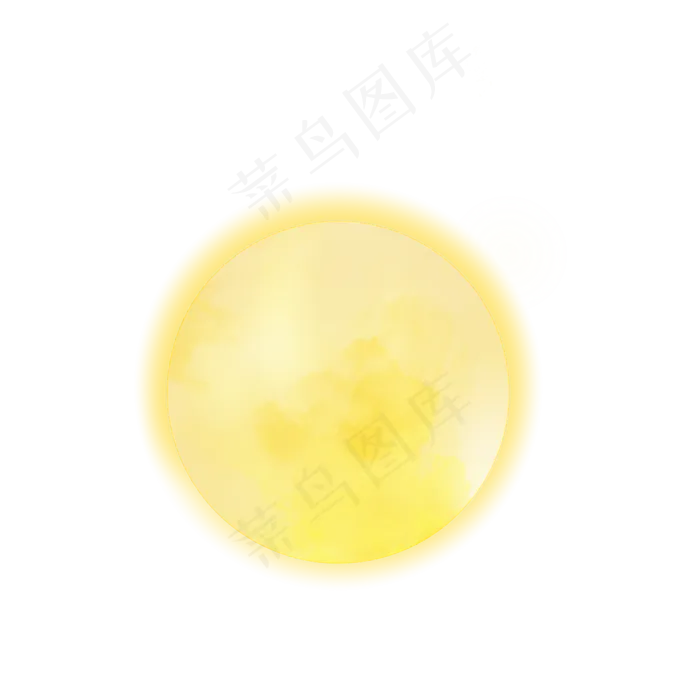中秋节黄色月亮图片(2500X2500(DPI:300))psd模版下载