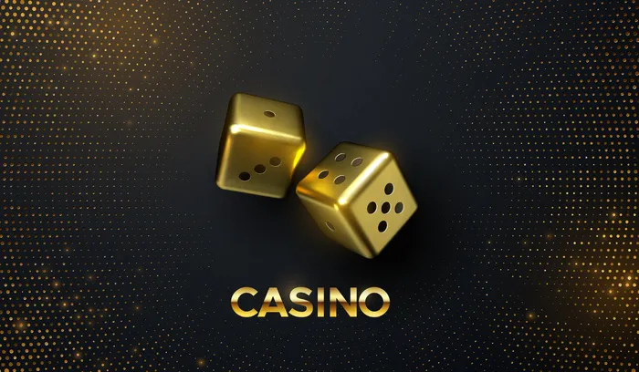 赌场的概念金骰子黑色背景与金色闪光eps,ai矢量模版下载