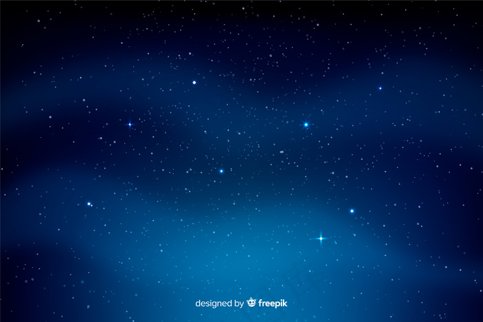 波浪云和繁星之夜背景eps,ai矢量模版下载