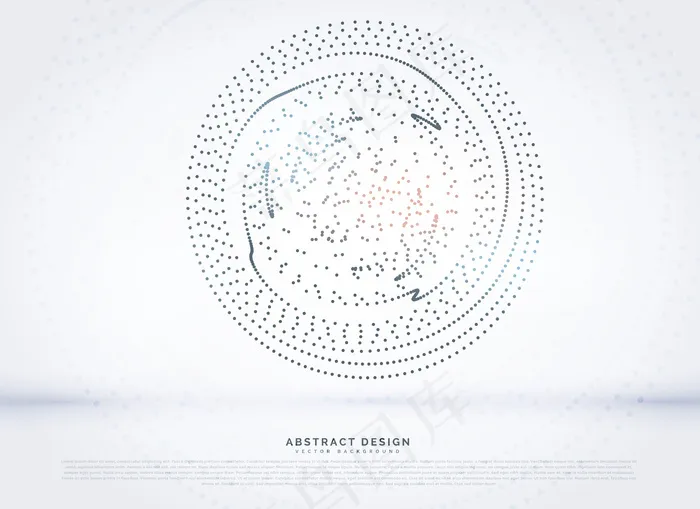 带粒子的圆形背景eps,ai矢量模版下载