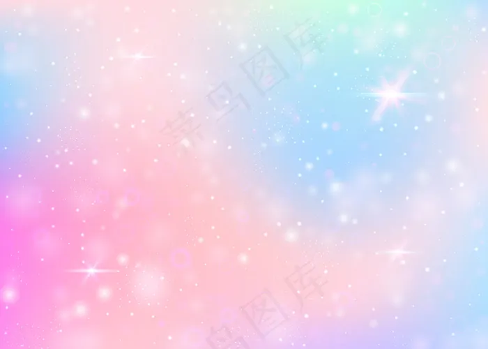 独角兽背景与彩虹网格。eps,ai矢量模版下载