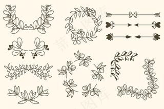 框架和装饰元素的集合