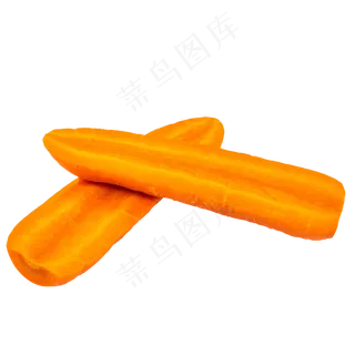 切开胡萝卜装饰