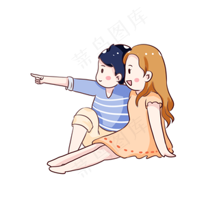 情人节坐下情侣