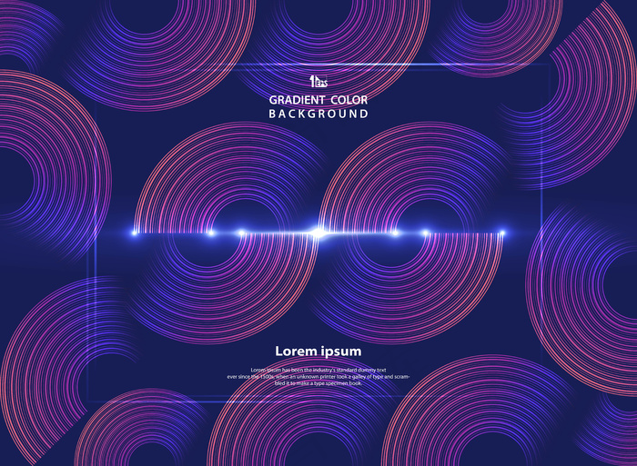 抽象最小几何圆线背景。