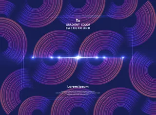 抽象最小几何圆线背景。