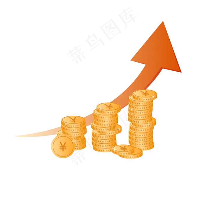 金融理财金币(3694X2000)ai矢量模版下载