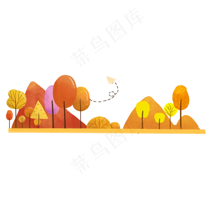 秋天植物树木景色(3000X3000(DPI:300))psd模版下载