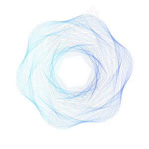 渐变蓝科技线条装饰素材