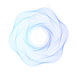渐变蓝科技线条装饰素材