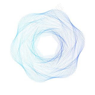 渐变蓝科技线条装饰素材