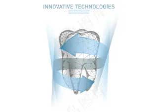 低倍牙齿保护医疗理念。