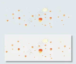 中秋夜的孔明灯