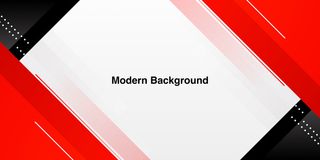 白色背景上的动态现代红色形状