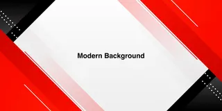 白色背景上的动态现代红色形状