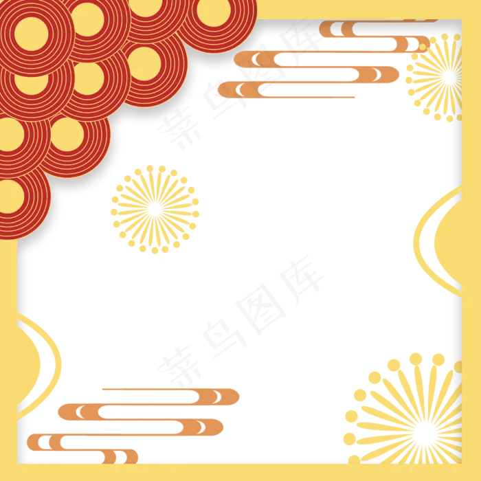 新年烟花花纹底纹(3000X3000(DPI:300))psd模版下载