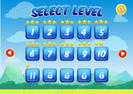 彩色电平选择屏