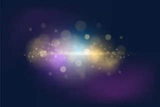 暗背景上的Bokeh灯光效果