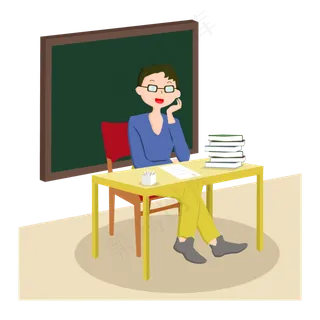 教师节办公老师矢量设计元素