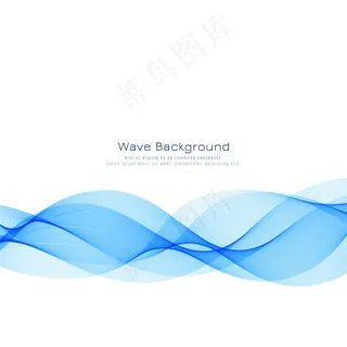 现代时尚蓝波背景 现代时尚蓝波背景