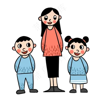 手绘卡通可爱教师节音乐老师和学