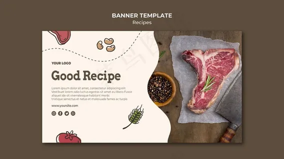 配方横幅banner模板设计