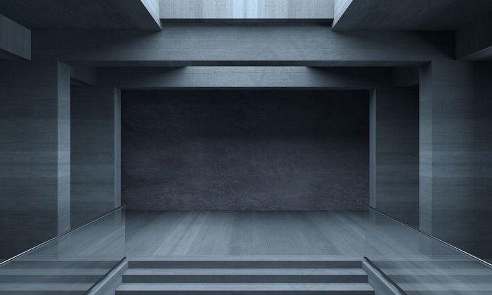 背景混凝土迷宫室内室