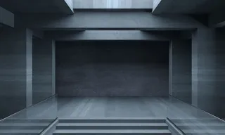 背景混凝土迷宫室内室